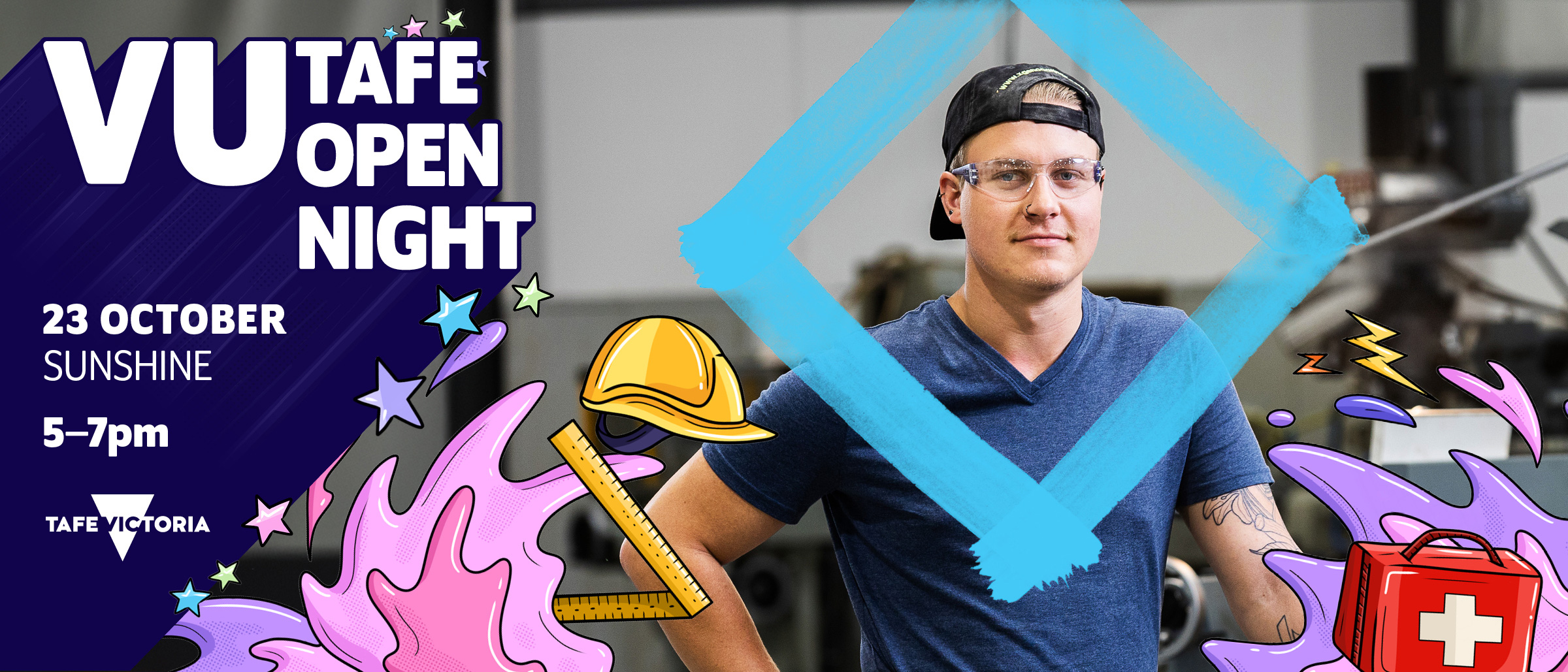 VU TAFE Open Night,  23 October, Sunshine, 5pm-7pm. TAFE Victoria.